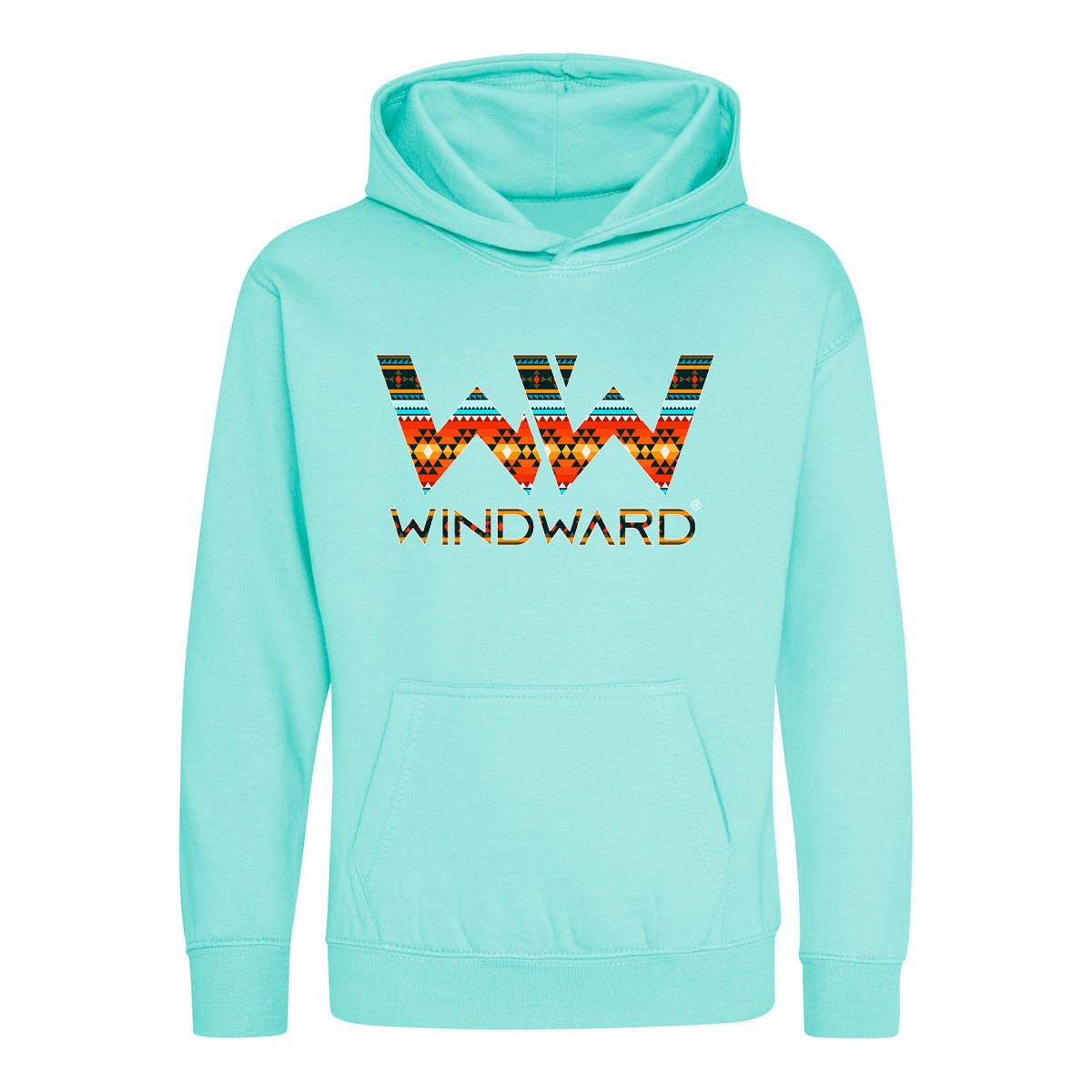 Sudadera con capucha BOHO niños Verde Agua