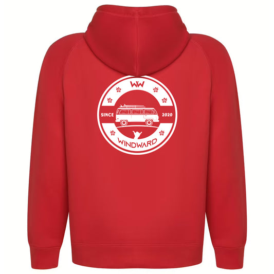 Sudadera Orgánica con capucha SOULSET CAMPER Unisex Roja