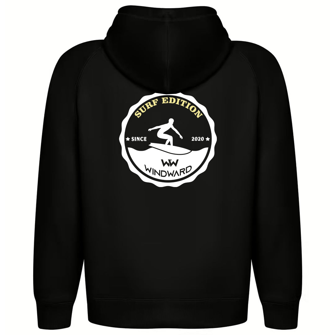 Sudadera Orgánica con capucha SOULSET SURF Unisex Negra