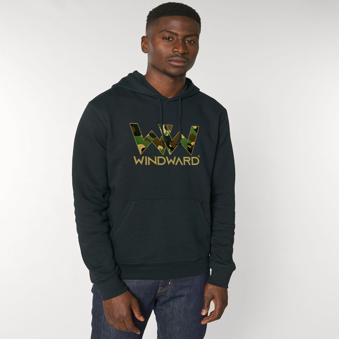 Sudadera con capucha Orgánica HIDDEN Negra Unisex