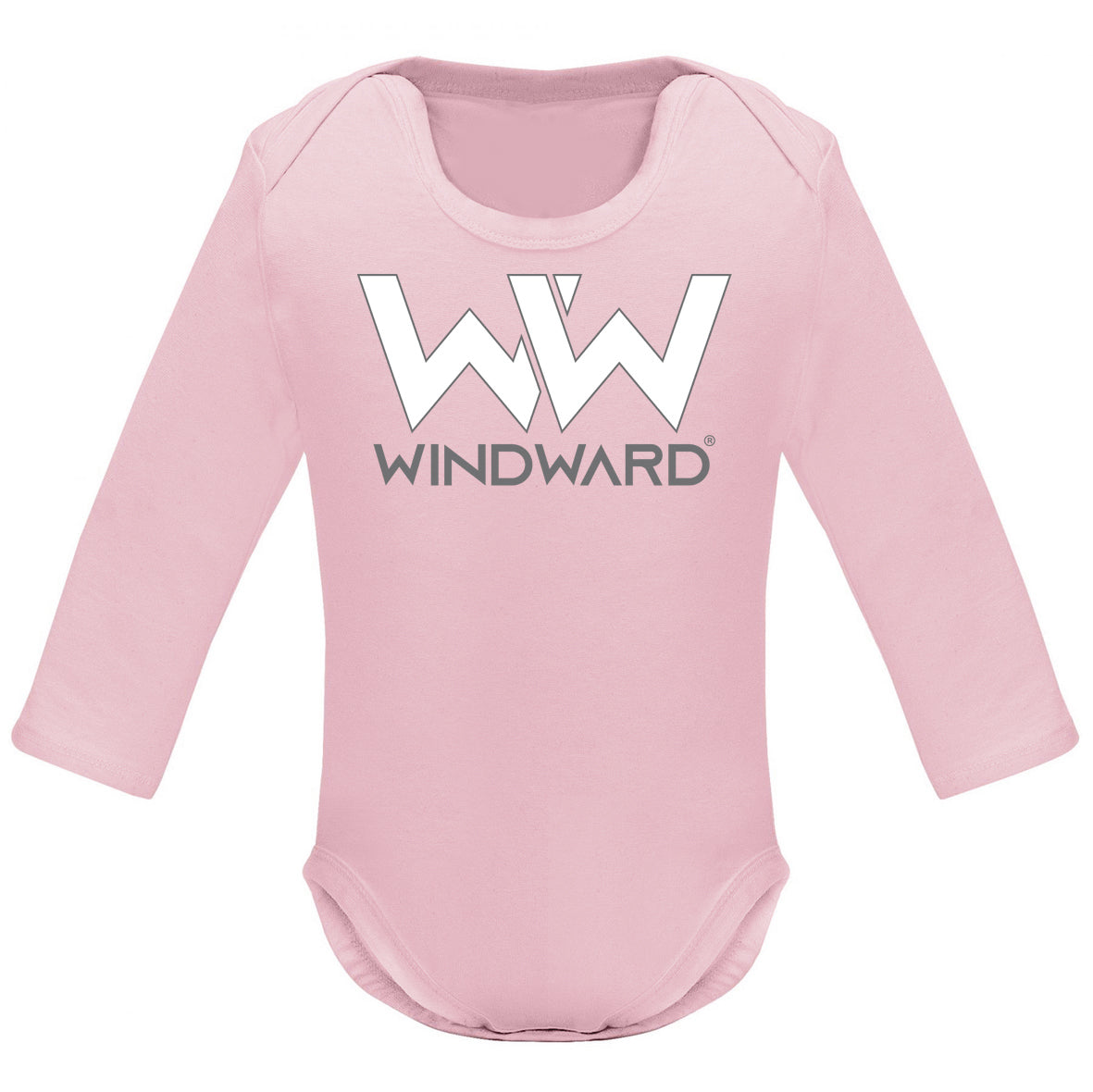 Body Baby Manga Larga Rosa