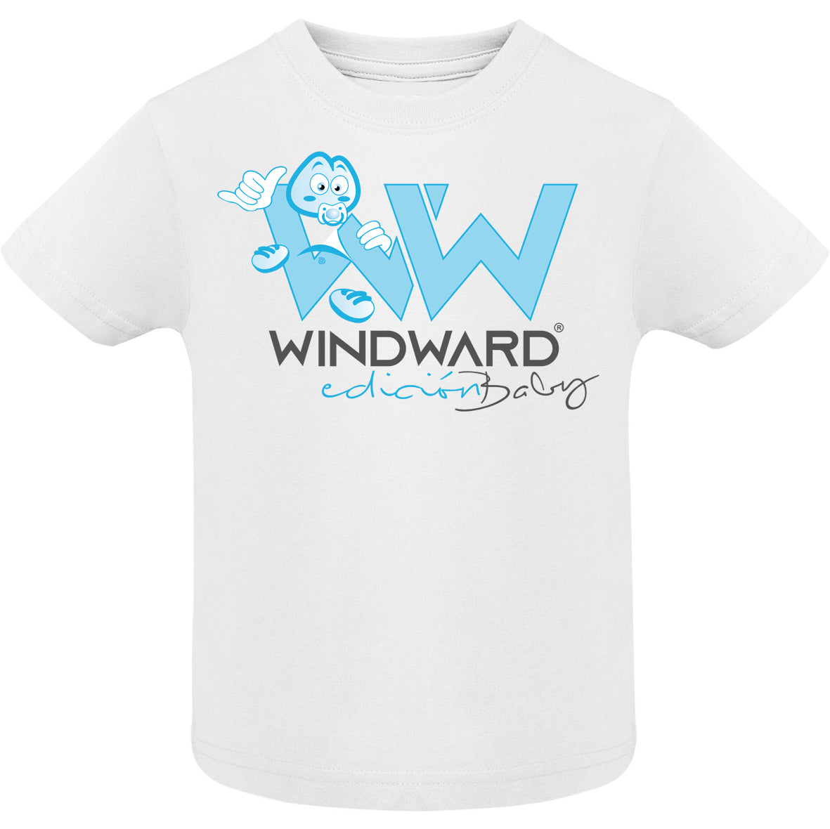 Camiseta Bebé Niño BABY Manga Corta Blanca