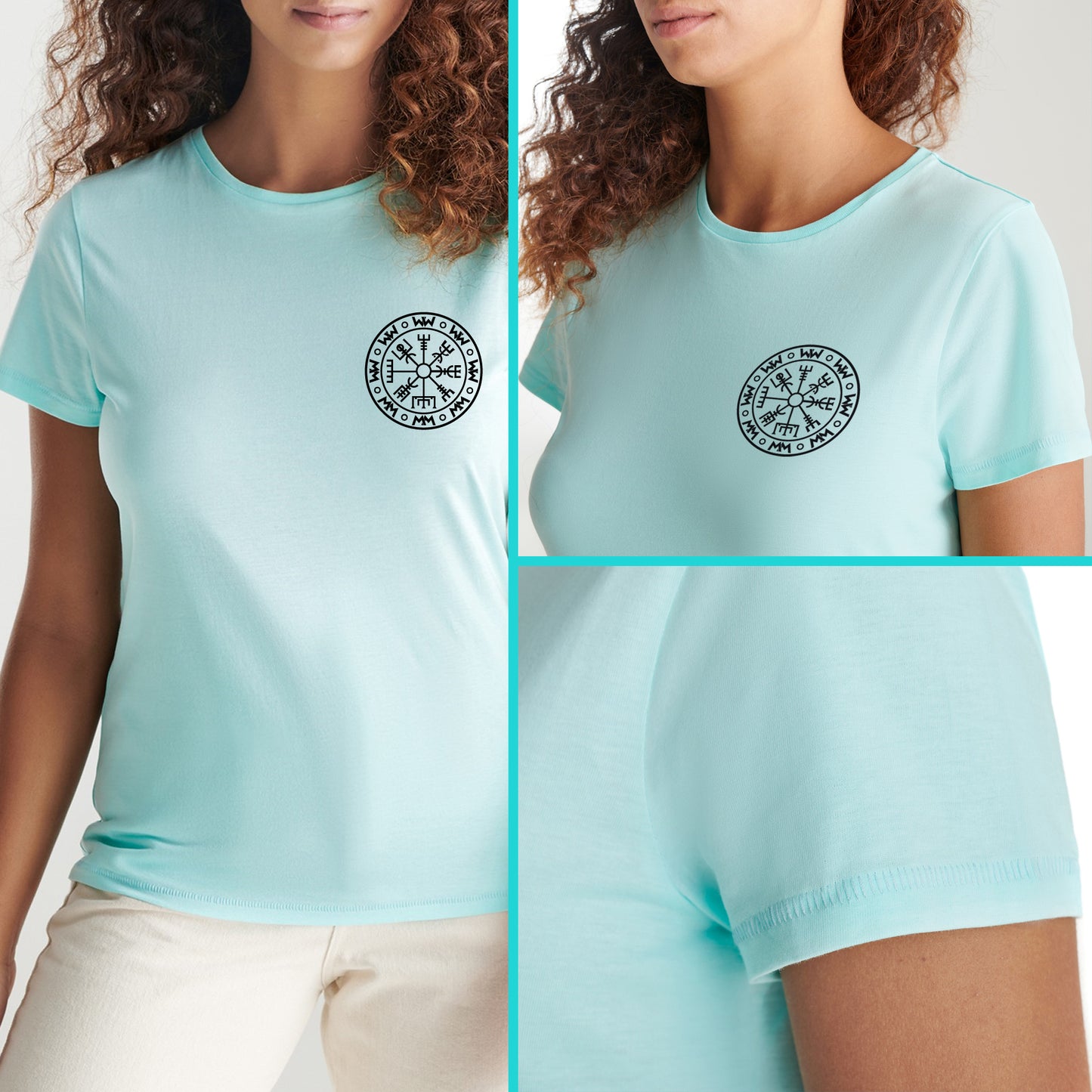 Camiseta Orgánica mujer WIKING Verde Menta