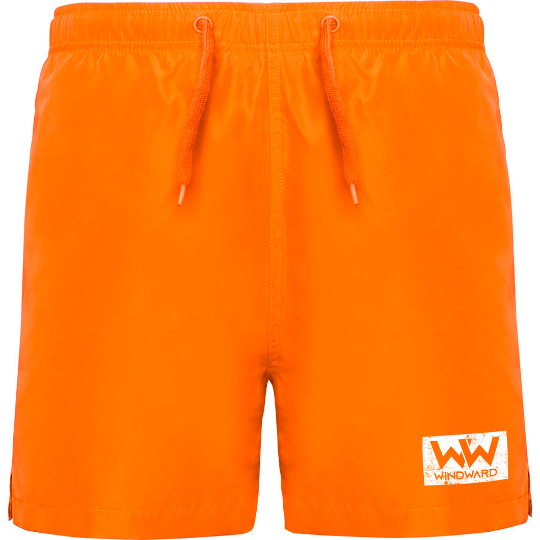 Bañador niño SQUARE Naranja Flúor