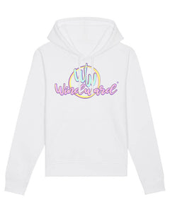 Sudadera con capucha Orgánica MECANO Blanca Unisex