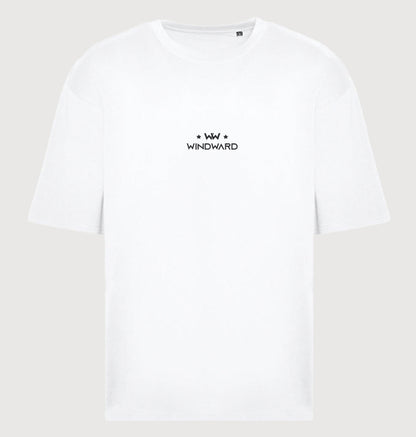 Camiseta Oversize Unisex ABSTRACT FACE Blanca