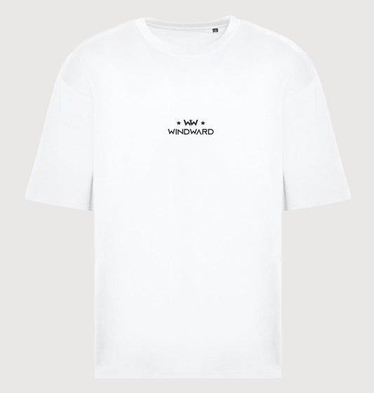 Camiseta Oversize Unisex ABSTRACT FACE Blanca