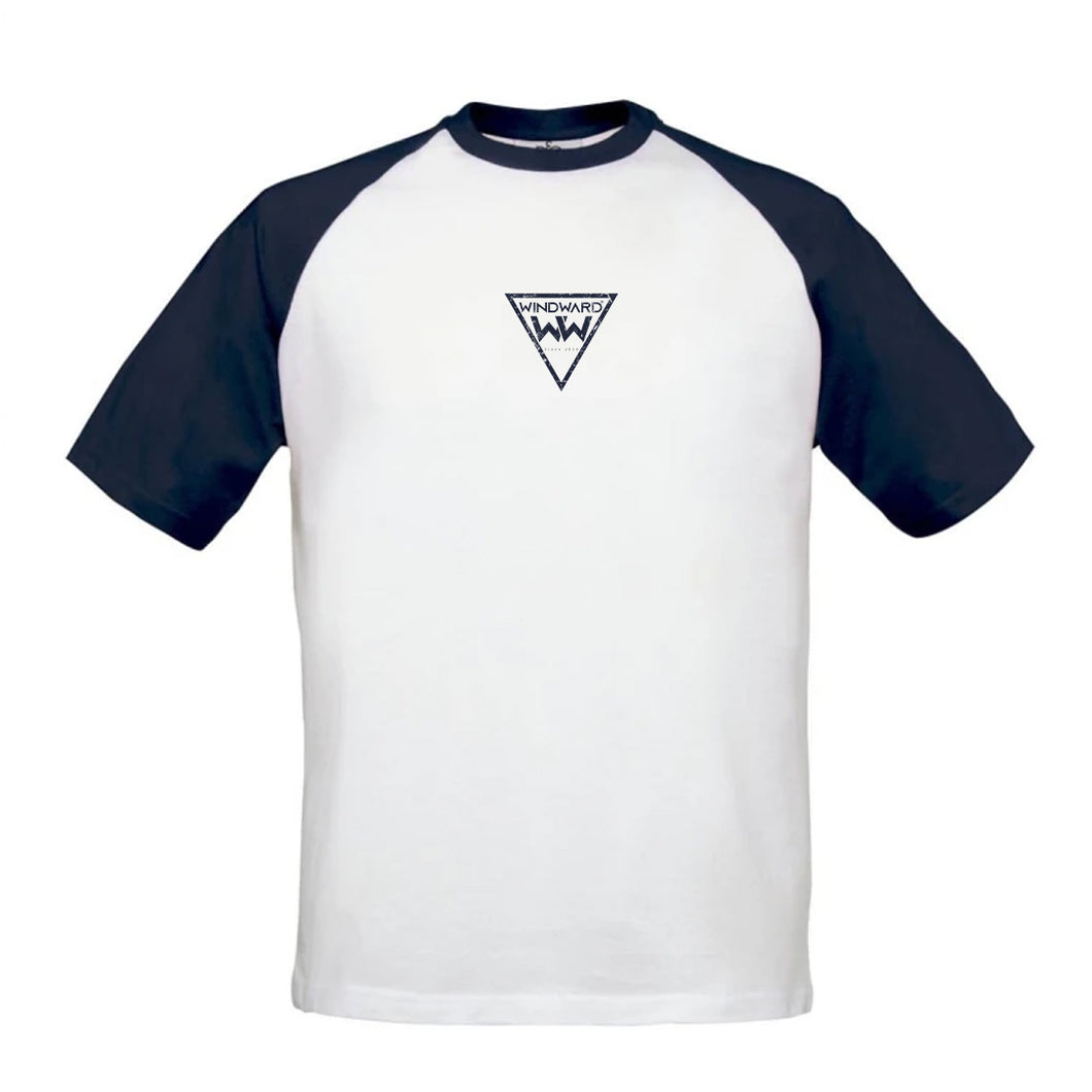 Camiseta hombre Baseball BALANCE Blanca/Marino