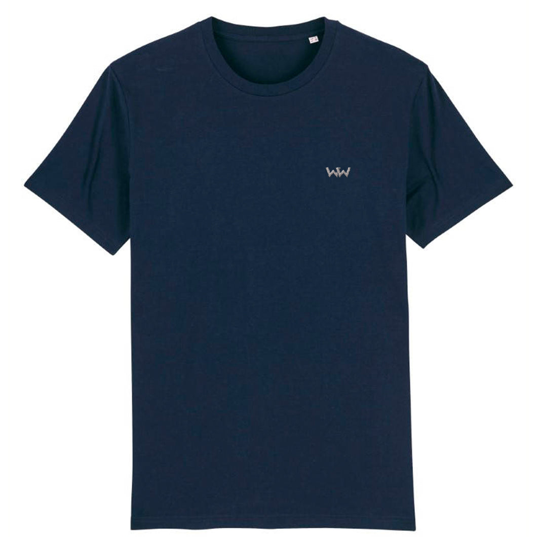 Camiseta Orgánica Unisex EMBRO Logo Bordado Marino