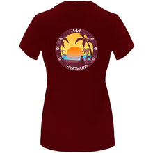 Cargar imagen en el visor de la galería, Camiseta mujer SOULSET YOGA Burdeos

