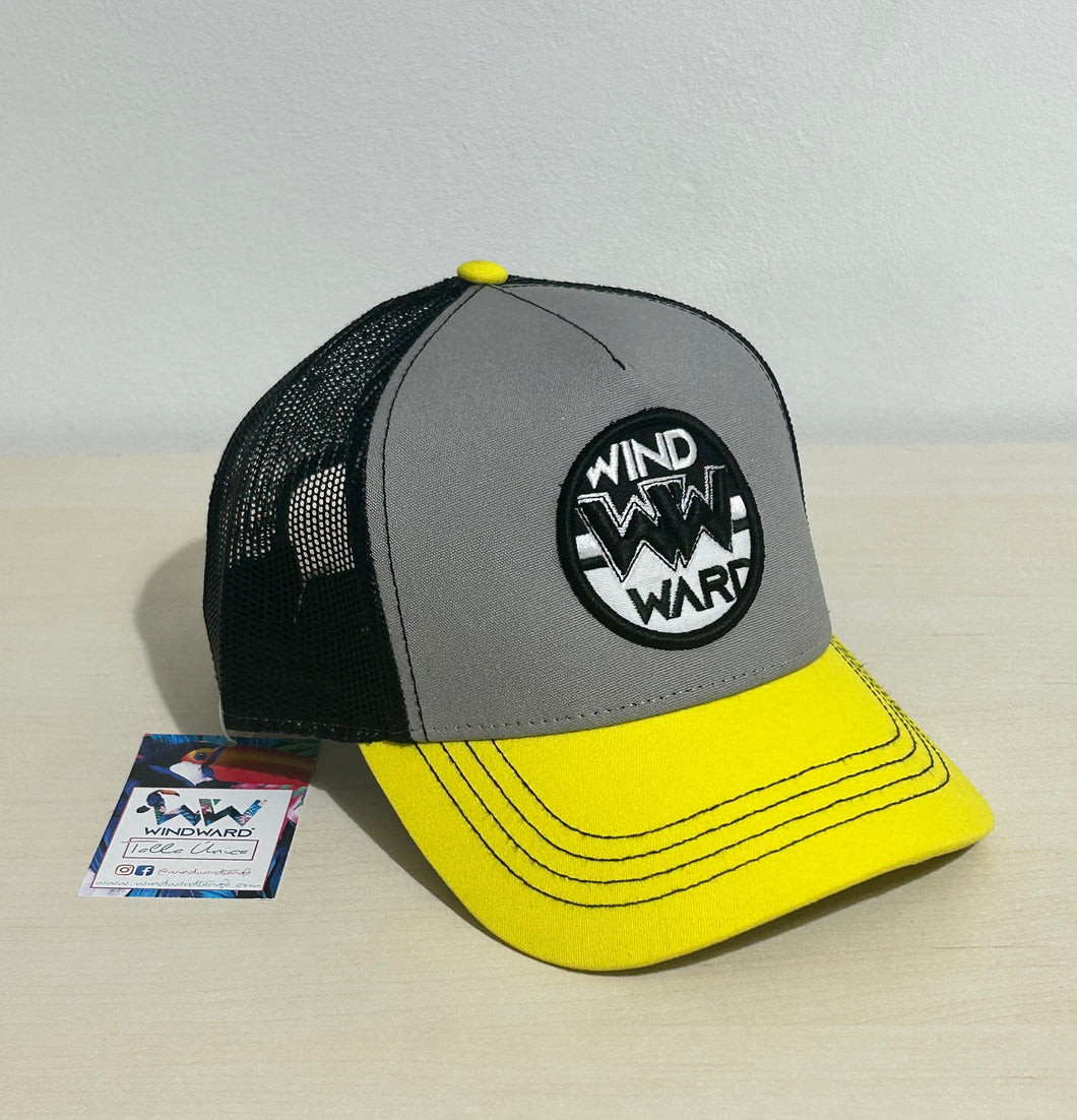 Gorra WW TRUCKER Gris/Amarilla/Negra Bordado 3D