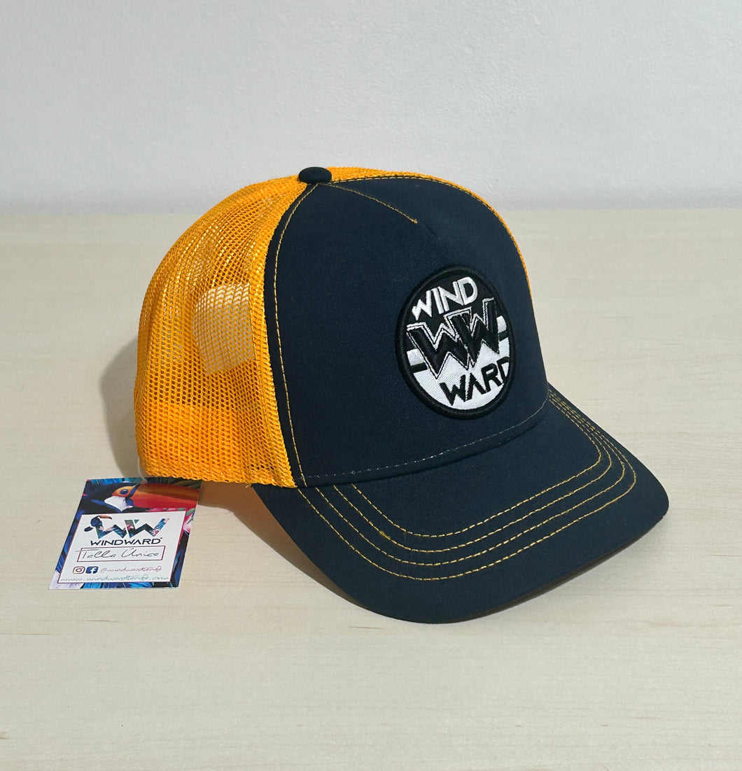 Gorra WW TRUCKER Marino/Amarilla Bordado 3D