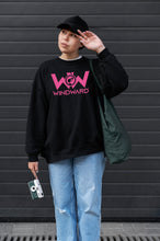 Cargar imagen en el visor de la galería, Sudadera Orgánica PINK Negra Unisex
