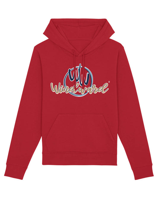 Sudadera con capucha Orgánica MECANO Roja Unisex