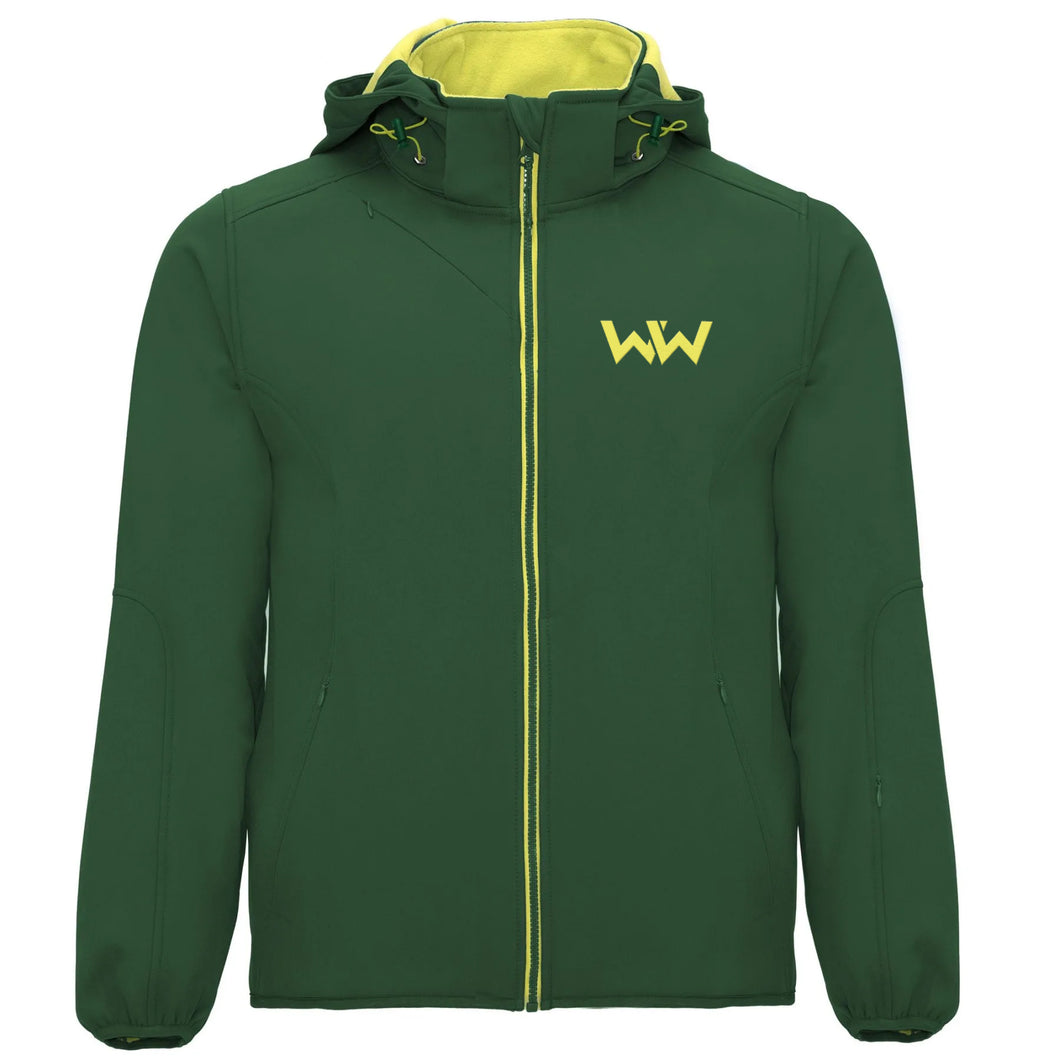 Softshell Logo Bordado hombre NAVY SPORT Verde Botella