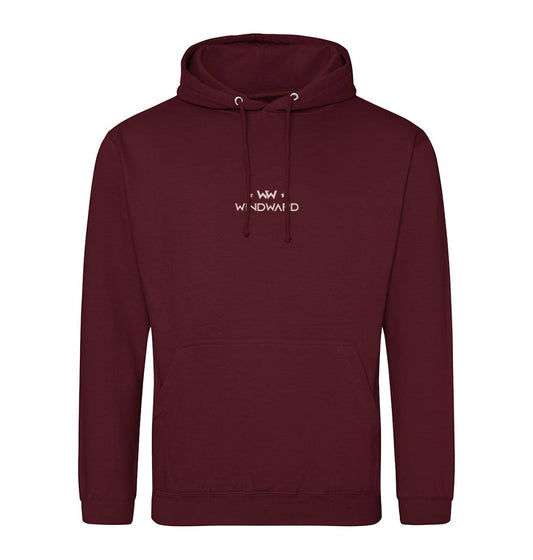 Sudadera con capucha ABSTRACT FACE Unisex Burdeos