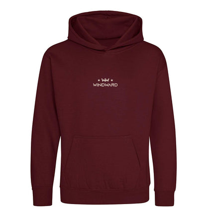 Sudadera con capucha ABSTRACT HAT niños Burdeos