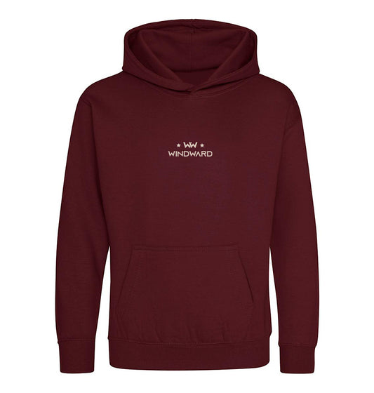 Sudadera con capucha ABSTRACT HAT niños Burdeos