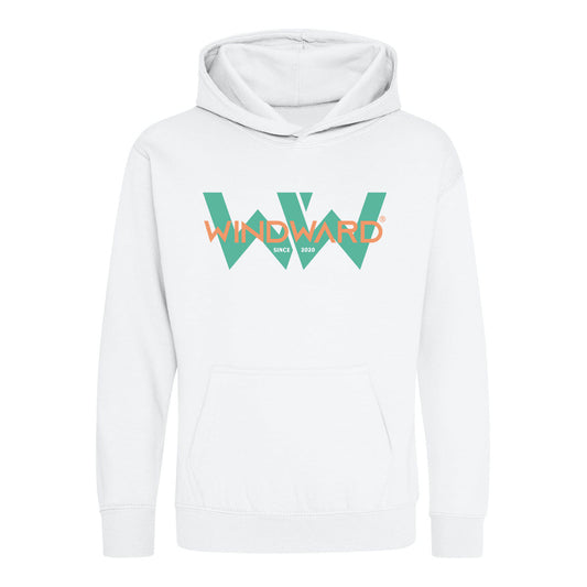 Sudadera con capucha WW25 niños Blanca