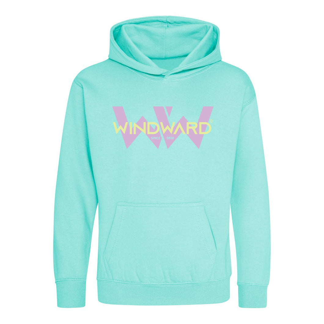 Sudadera con capucha WW25 niños Verde Agua