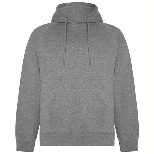 Sudadera Orgánica con capucha EMBRO Logo Bordado Unisex Gris