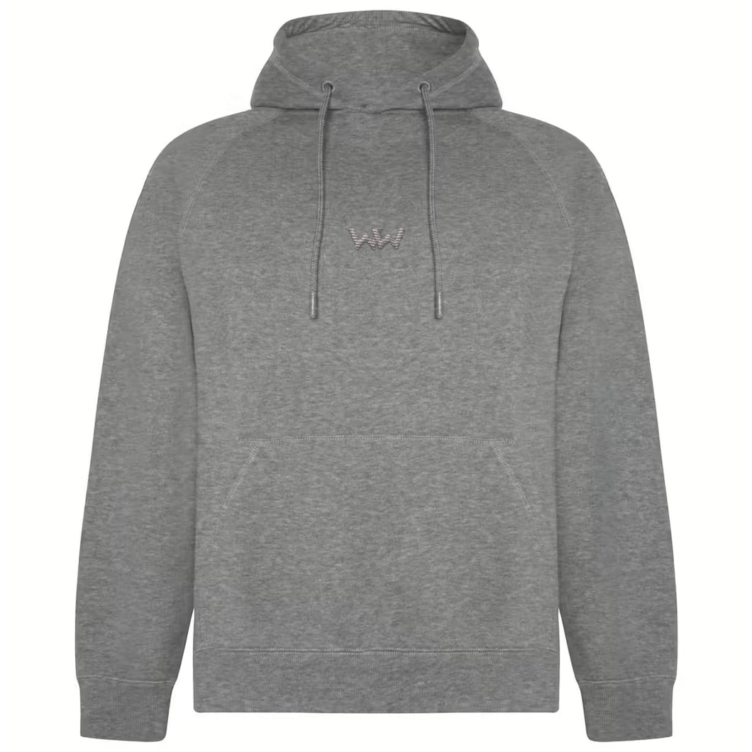 Sudadera Orgánica con capucha EMBRO Logo Bordado Unisex Gris