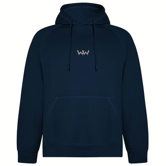 Sudadera Orgánica con capucha EMBRO Logo Bordado Unisex Marino