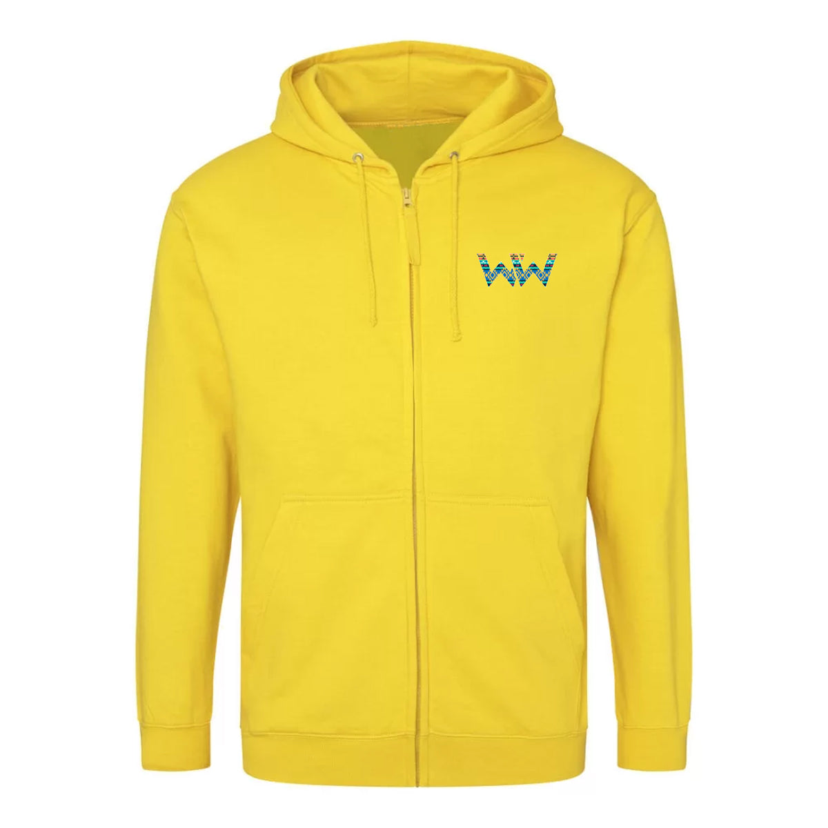 Sudadera con capucha y cremallera BOHO Unisex Amarilla