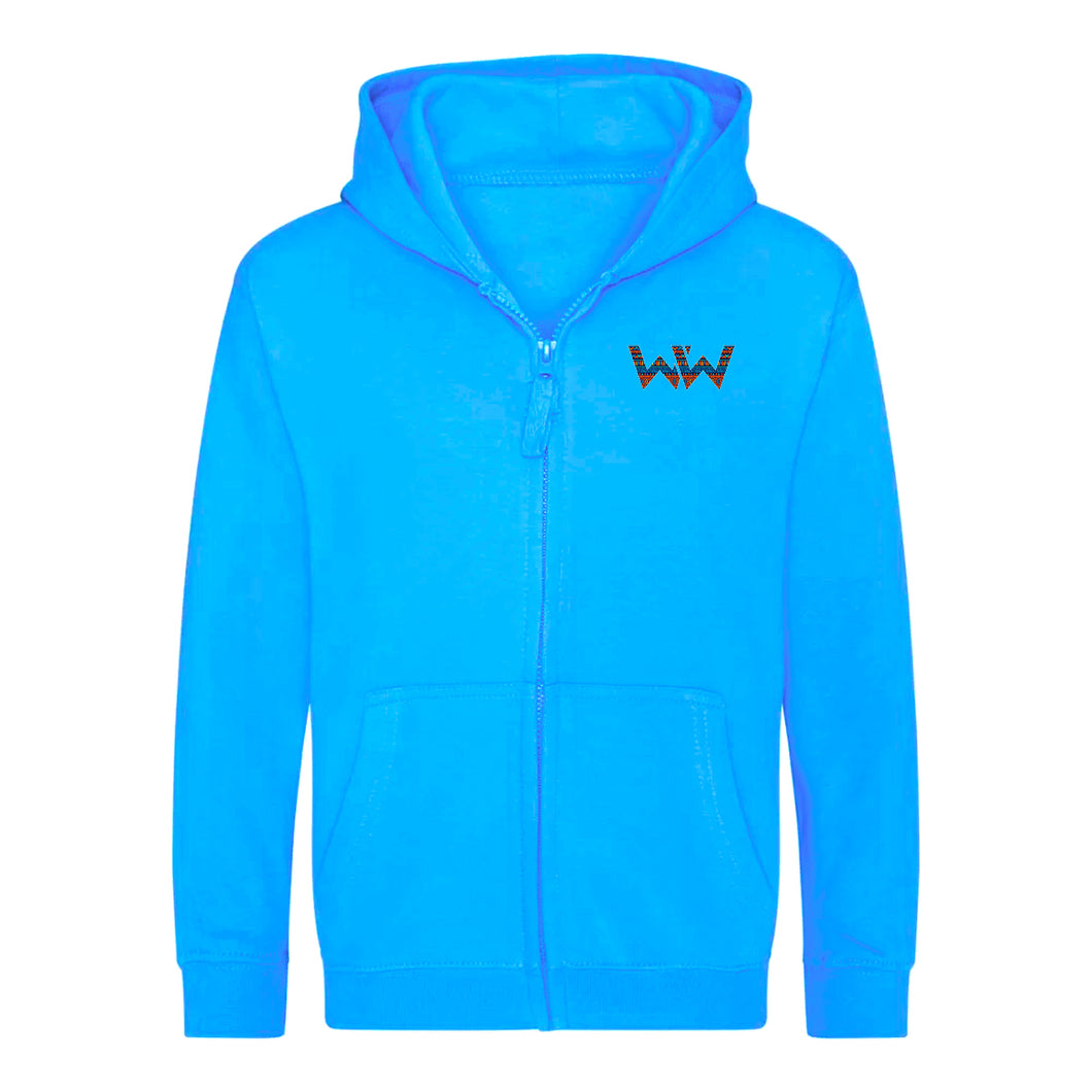 Sudadera con capucha y cremallera BOHO Niños Azul Hawai