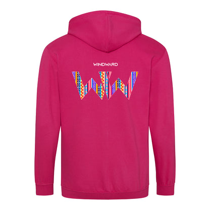 Sudadera con capucha y cremallera BOHO Niños Fucsia