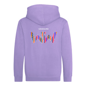 Sudadera con capucha y cremallera BOHO Niños Lavanda