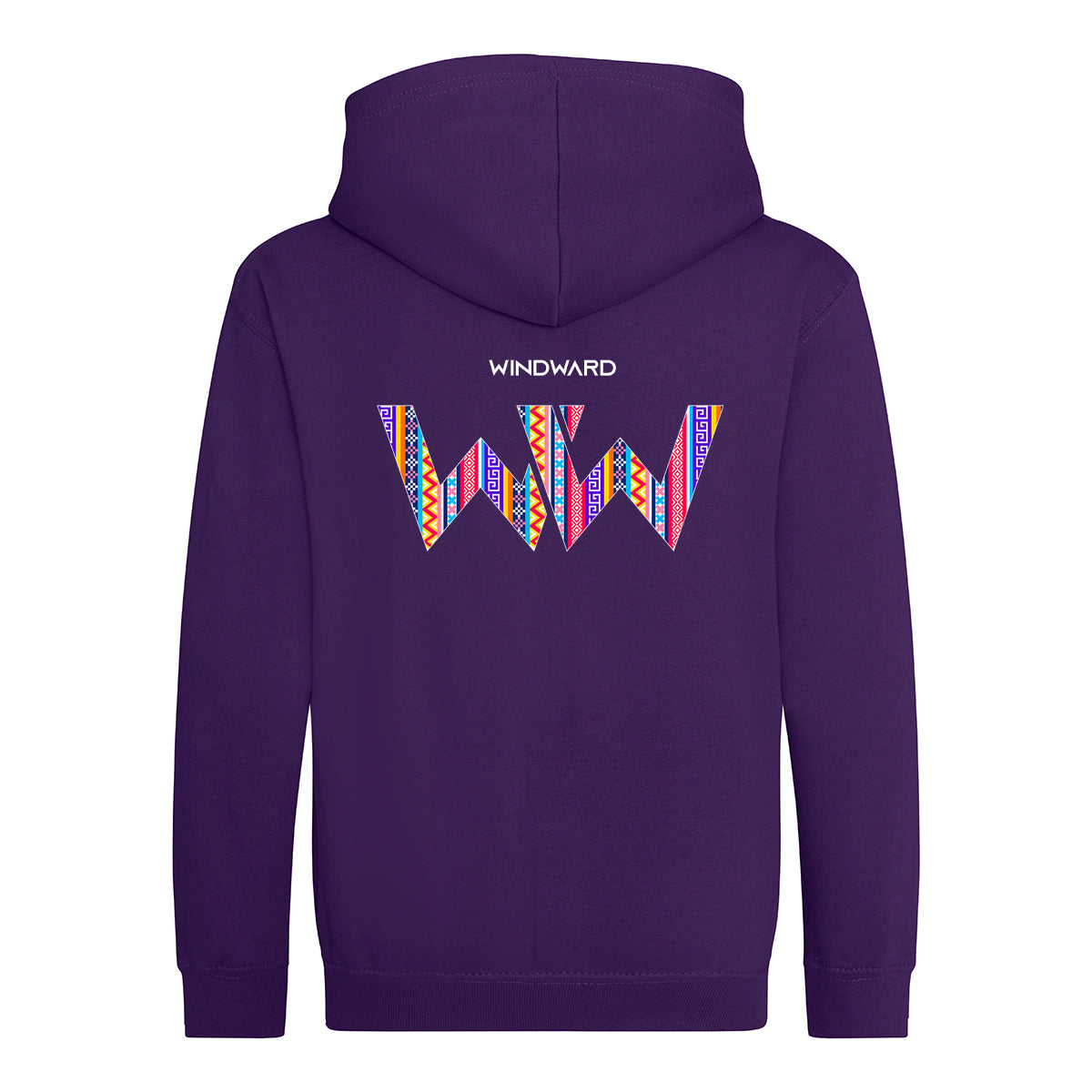 Sudadera con capucha y cremallera BOHO Niños Morada