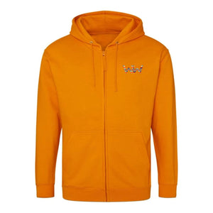 Sudadera con capucha y cremallera BOHO Unisex Naranja