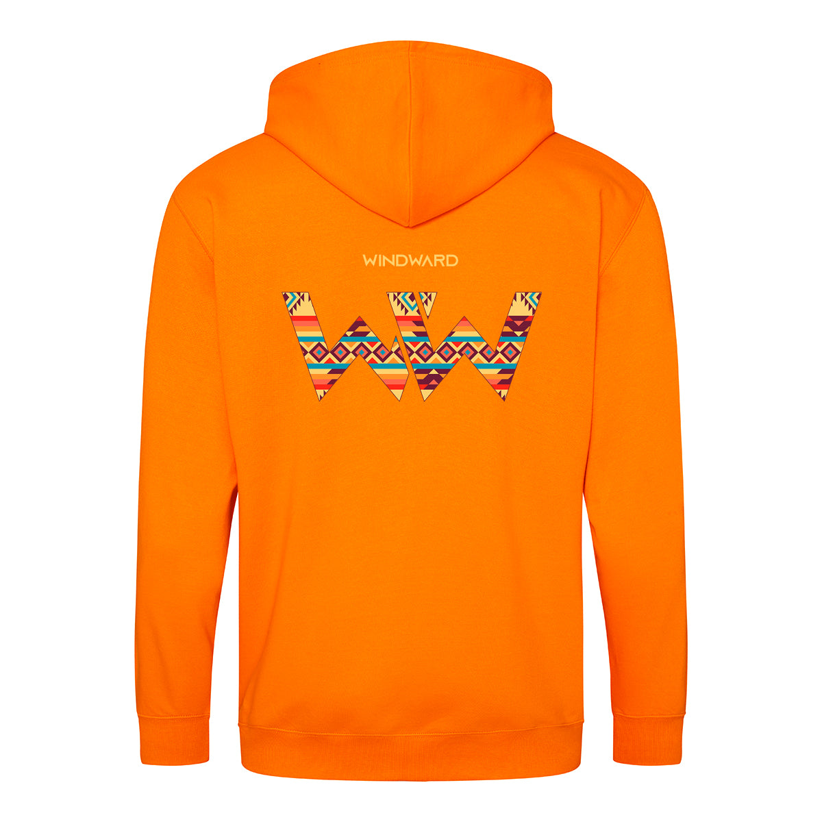Sudadera con capucha y cremallera BOHO Unisex Naranja