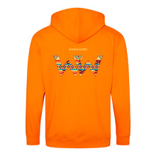 Cargar imagen en el visor de la galería, Sudadera con capucha y cremallera BOHO Unisex Naranja
