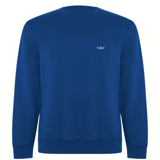 Sudadera Orgánica EMBRO Logo Bordado Unisex Azul