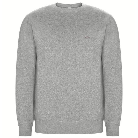 Sudadera Orgánica EMBRO Logo Bordado Unisex Gris