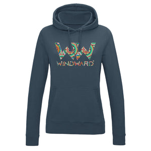 Sudadera con capucha BOHO mujer Azul AirForce