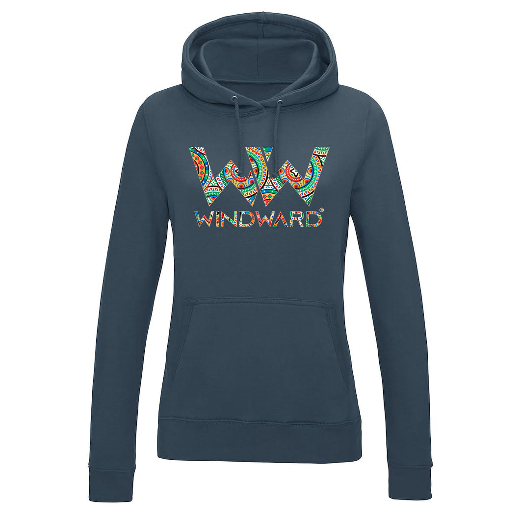 Sudadera con capucha BOHO mujer Azul AirForce