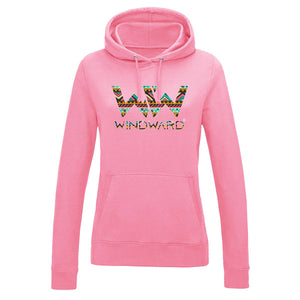 Sudadera con capucha BOHO mujer Rosa Chicle