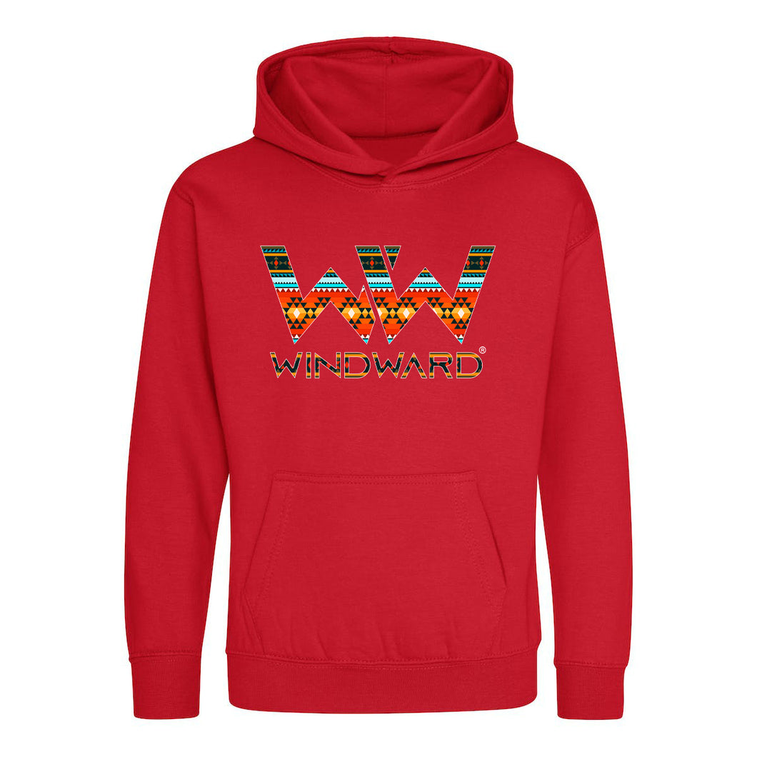 Sudadera con capucha BOHO niños Roja