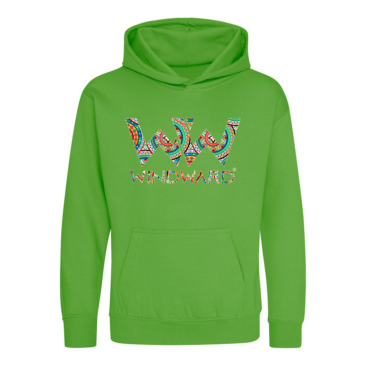 Sudadera con capucha BOHO niños Verde Lima