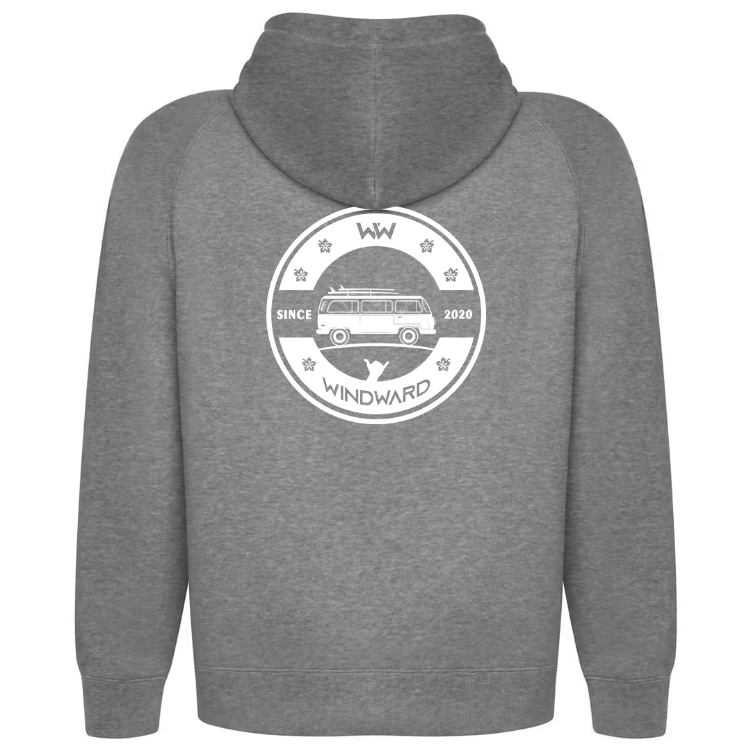 Sudadera Orgánica con capucha SOULSET CAMPER Unisex Gris