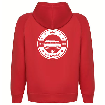 Sudadera Orgánica con capucha SOULSET CAMPER Unisex Roja