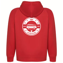 Cargar imagen en el visor de la galería, Sudadera Orgánica con capucha SOULSET CAMPER Unisex Roja
