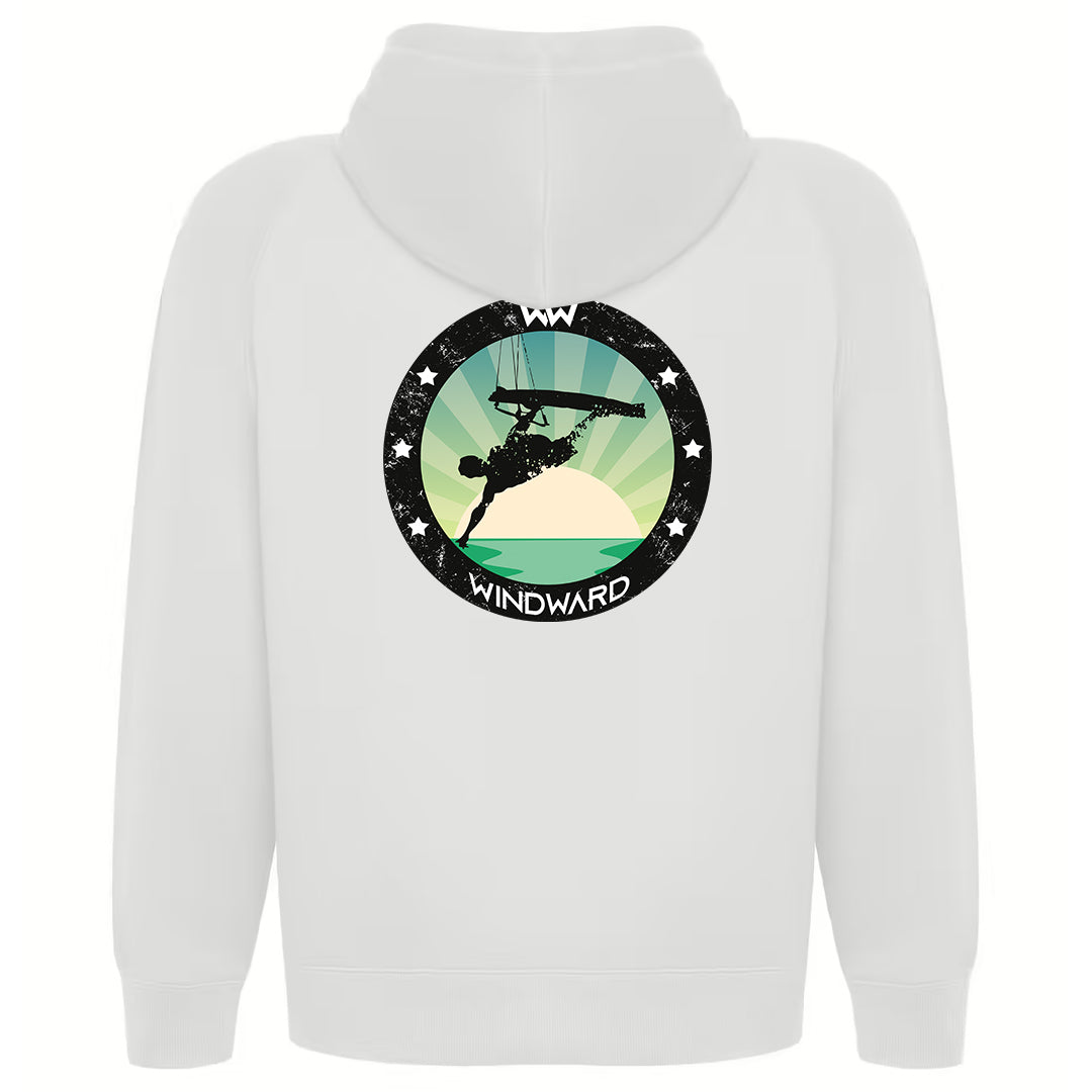 Sudadera Orgánica con capucha SOULSET KITE Unisex Blanca