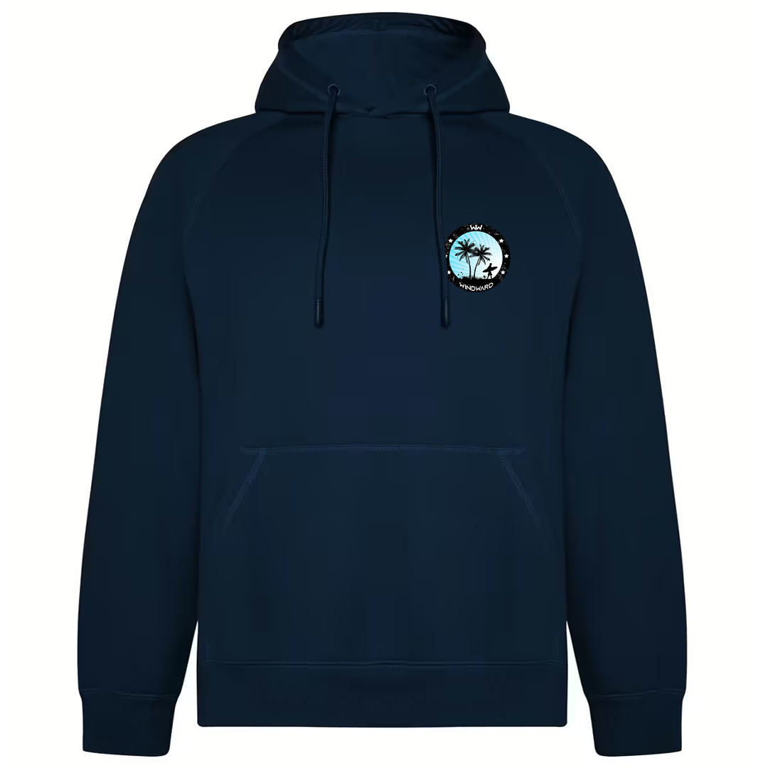 Sudadera Orgánica con capucha SOULSET PALMTREES Unisex Marino