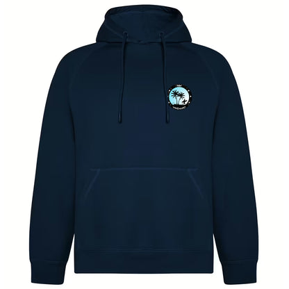 Sudadera Orgánica con capucha SOULSET PALMTREES Unisex Marino