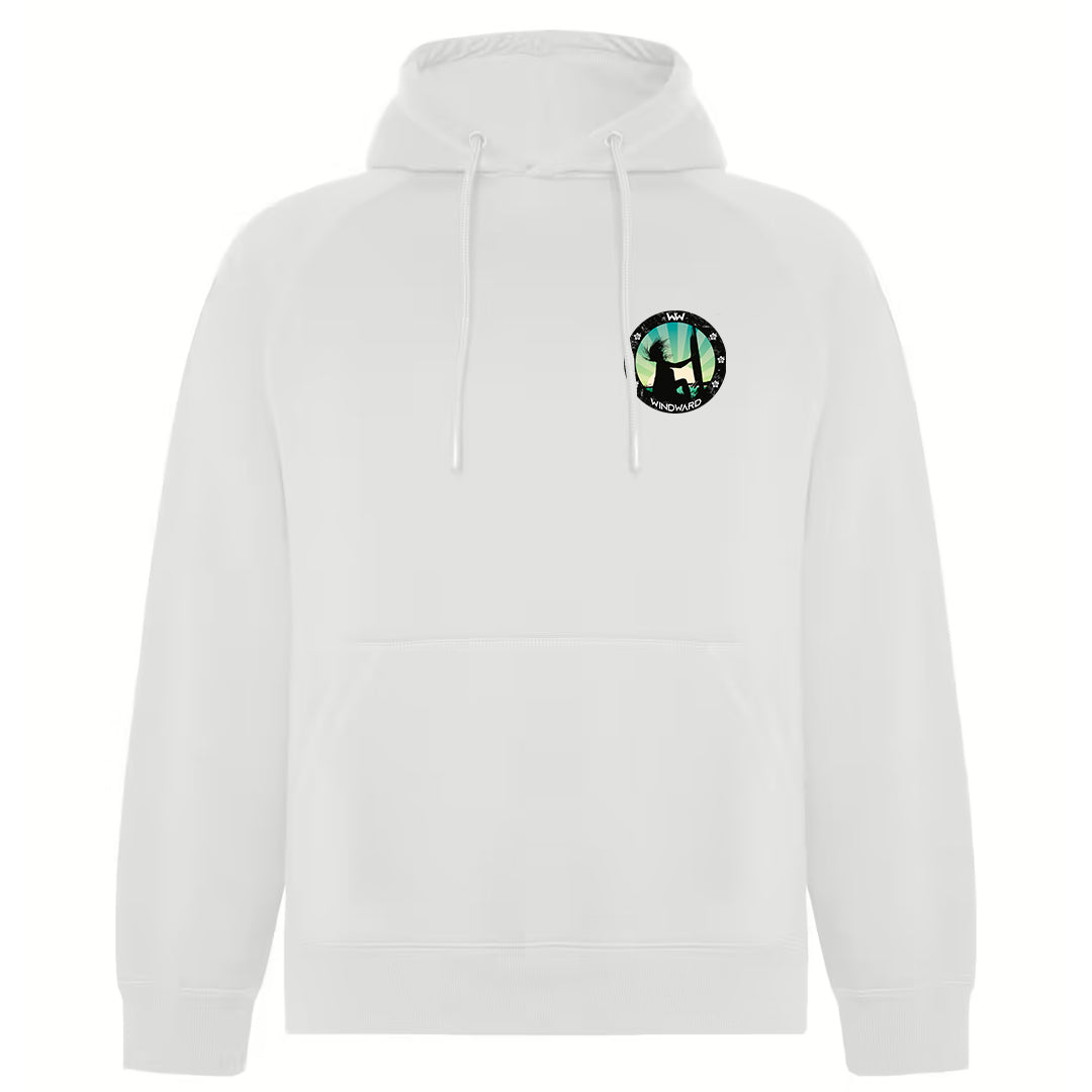 Sudadera Orgánica con capucha SOULSET SURFWOMAN Unisex Blanca
