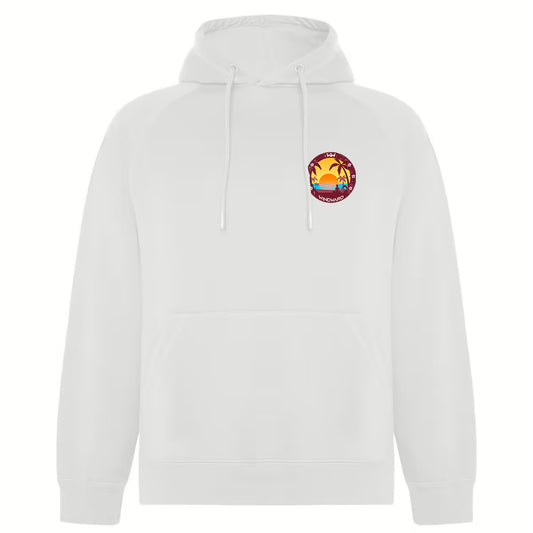 Sudadera Orgánica con capucha SOULSET YOGA Unisex Blanca